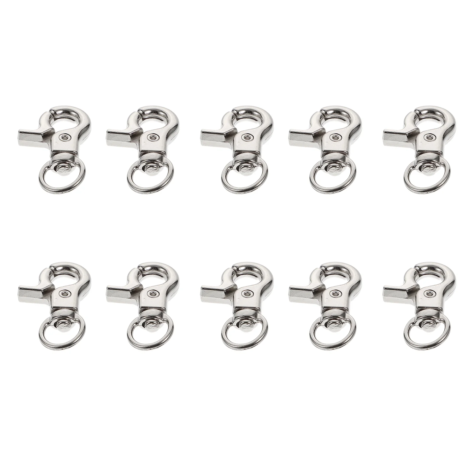 10 Pcs Birdcage Lock Anti-escape Latch Buckle Gate Trigger Snap Hooks Birds Door Buckles Clips Metal Key Chain