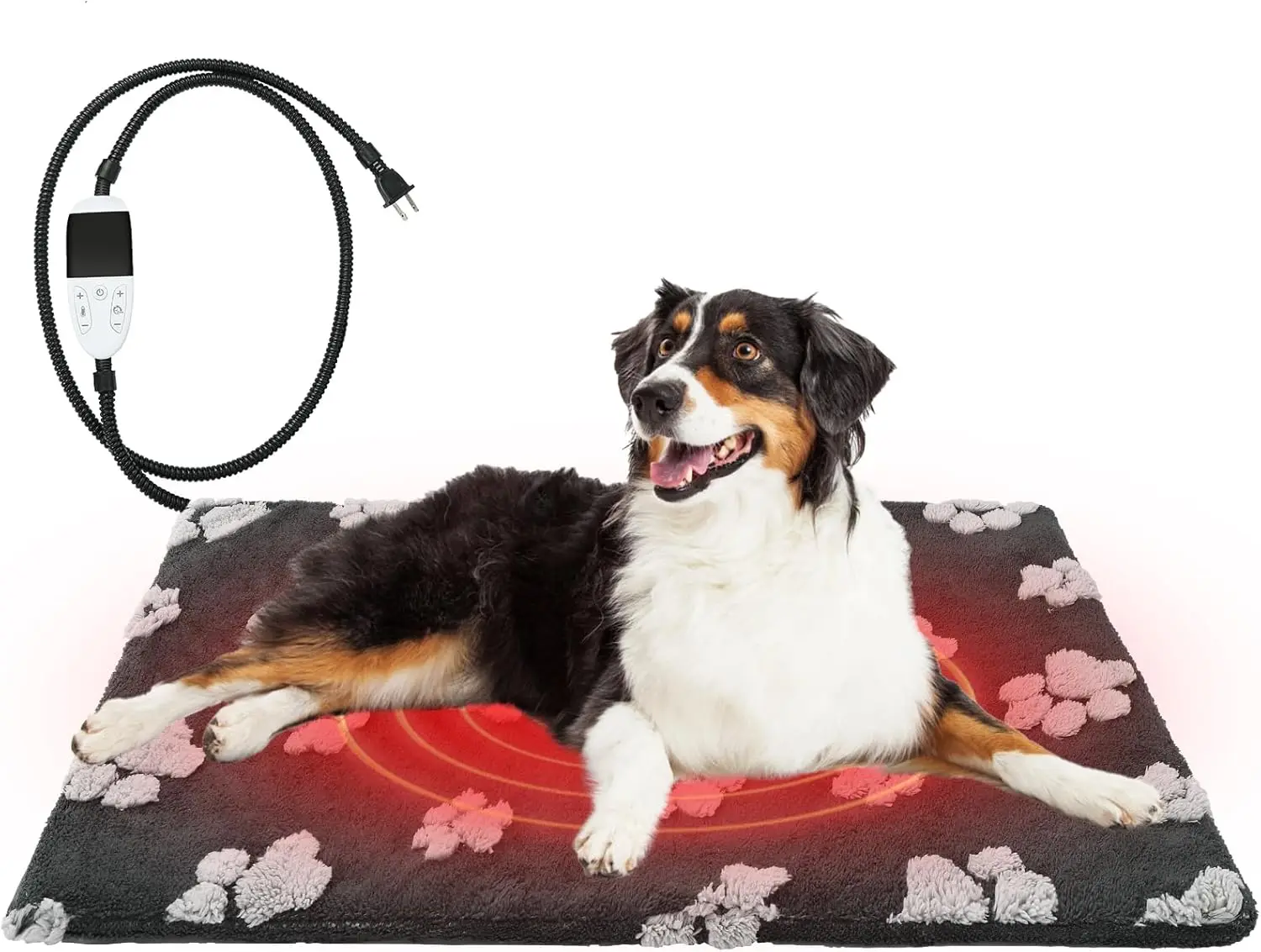 

Upgraded Smart Thermostat Dog Heating Pad, Anti-Bite Cord, UL FCC Certified, 24x36in for Large Dogs