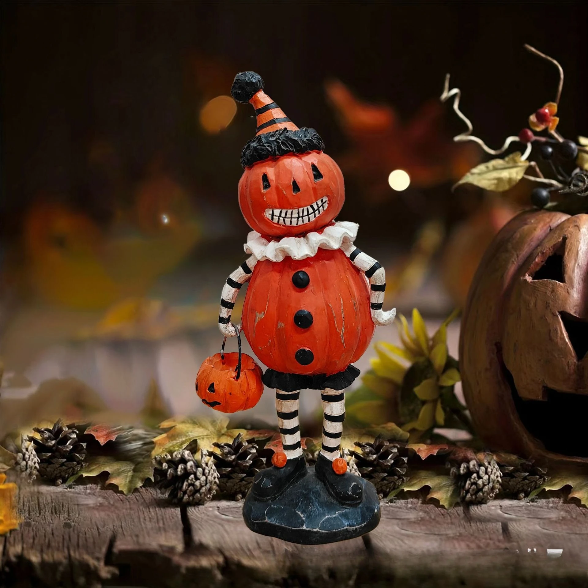 

New Trendy Halloween Home Decor Ornaments Resin Crafts Indoor Creative Ornament Models Gift