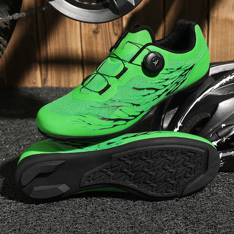 

New men's cycling sneakers with cleats Speed cycling Shoes for women, rubber soled cycling shoes