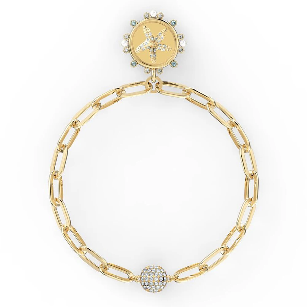 

Золотой браслет-цепочка Star Compass - сверкающее украшение для повседневного ношения