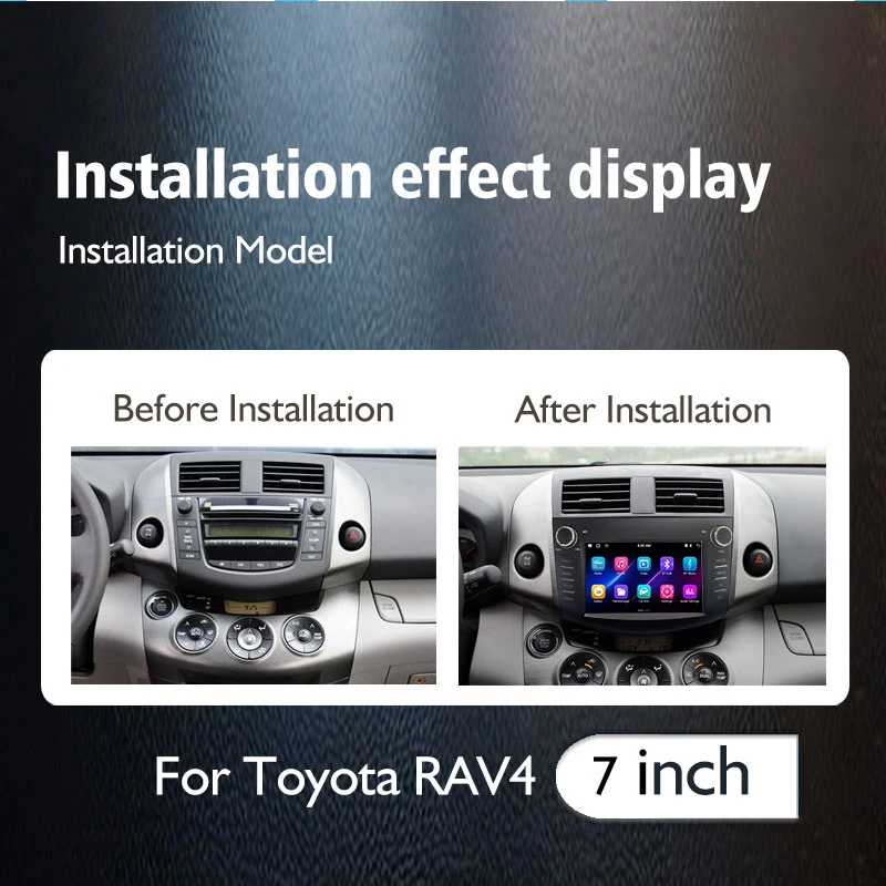 Android Auto Radio For 2006-2012 Toyota RAV4 RAV 4 Car Radio Multimedia Player Android  Carplay GPS Navigatio DSP WiFi  2 Din ﻿