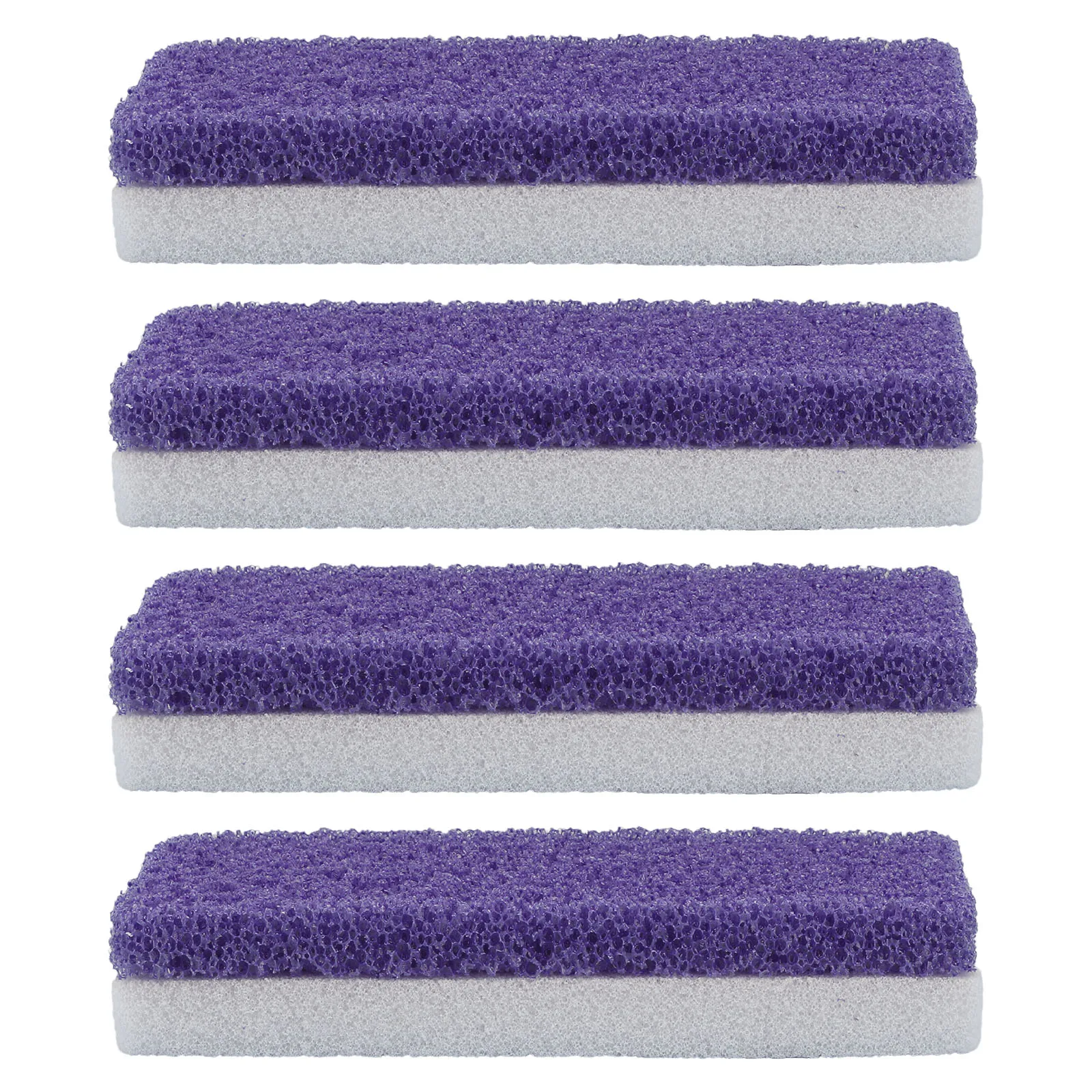 

4pcs Callus Remover Exfoliating Scrubber Pu Foot Callus Remover Dead Skin Soften Reusable Nail File Tool Pedicure