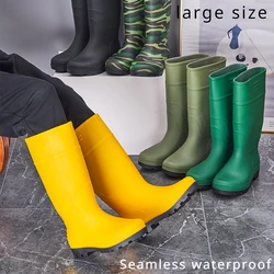 Men's large size fishing rain boots, outdoor camping hiking rain boots, waders fishing  낚시장화 болотная обувь