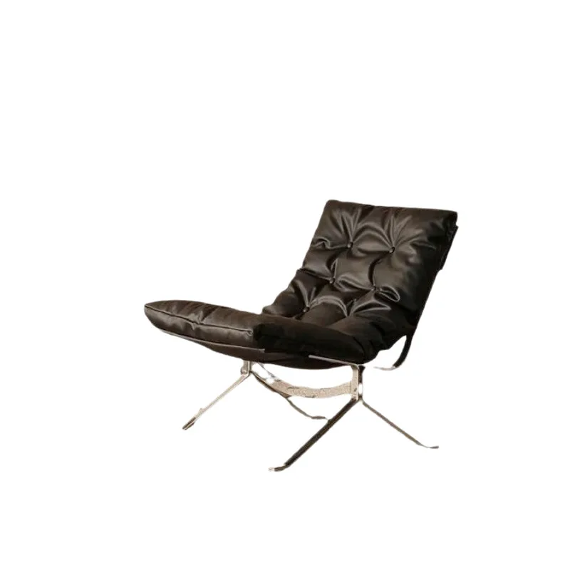 Vintage lounge chair Modern Nordic single high back recliner Lazy single sofa chair