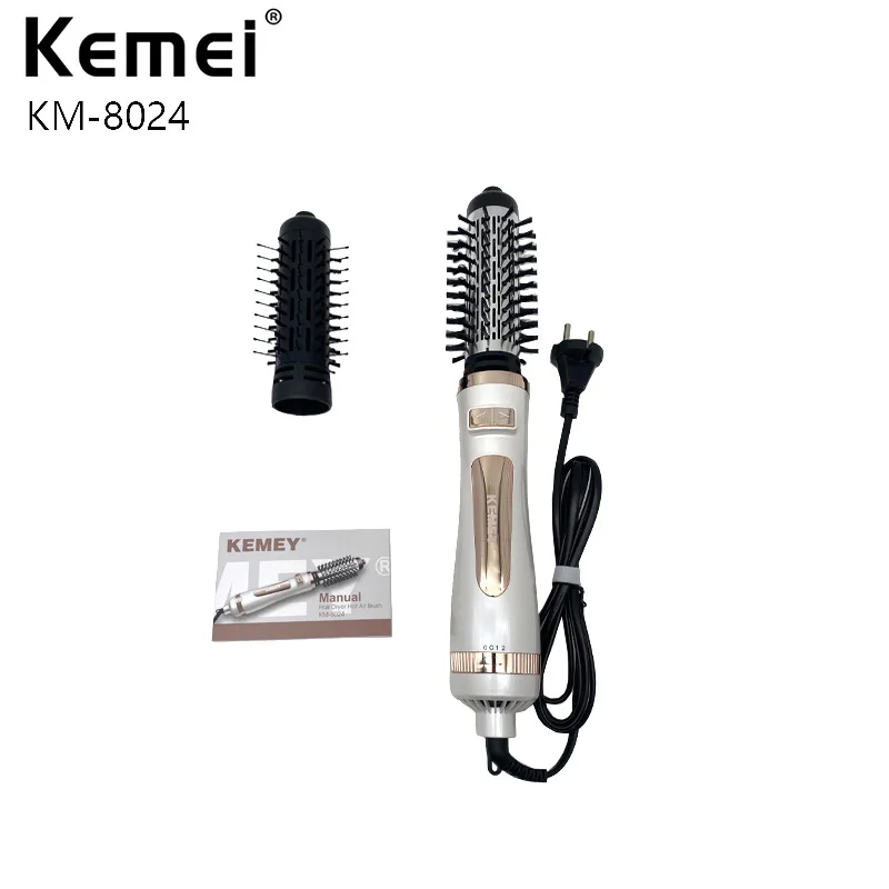 KM-8024 Multi-functional Straightening Comb Hair Dryer Curling Iron Electric Power Supply Multi-head Automatic Curling Iron