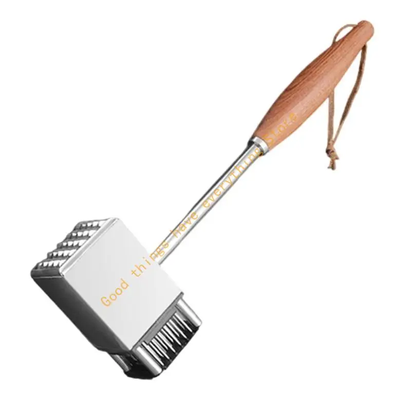 

Multifunctional Meats Tenderizer Loose Hammer Double Side Checkered Beef Tenderizer Steel Tool 55KF