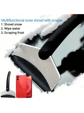 Durable Car Snow Shovel Car Windshield Snow Removal Scraper Ice Shovel Window Cleaning Tool for All Car Accessories Removal