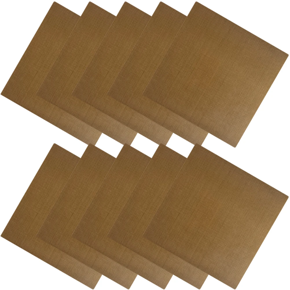 

10pcs Hair Straightener Sticker 15x15cm Insulated Protector Flat Iron Stickers For Salon Heat Resistant Glass Fabric