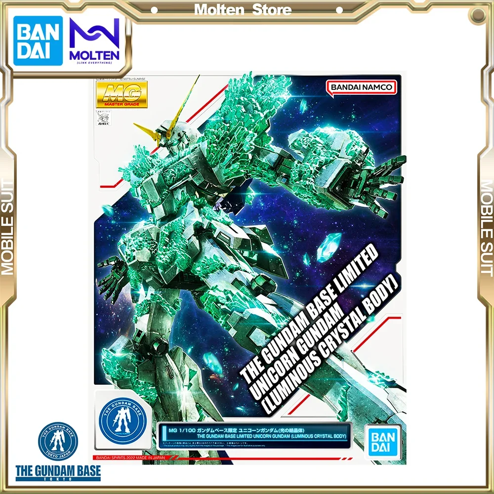 

Bandai Original THE GUNDAM BASE LIMITED MG 1/100 UNICORN GUNDAM LUMINOUS CRYSTAL BODY Gunpla Model Kit Assembly/Assembling