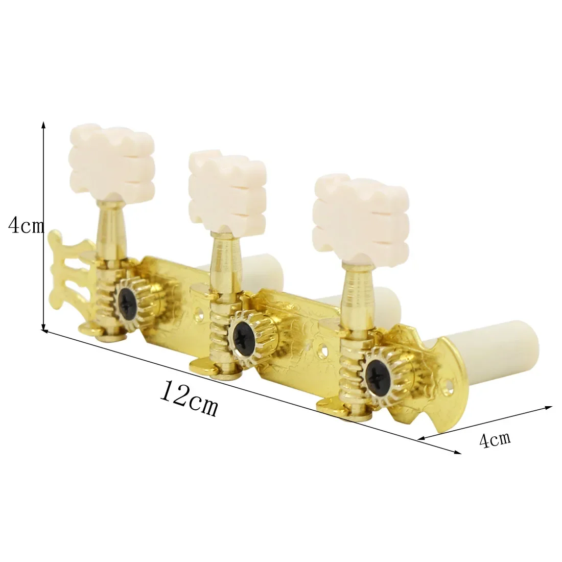 2 Pcs Classical Guitar Tuning Pegs Tuners Knobs String Pitch Adjustment Gear Structure Durable Parts For Classical Guitar