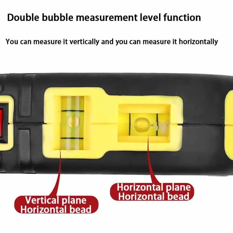 Mini Cross Line Laser Infrared Level High-precision Multifunctional Line Projector with Tape Measure Professional Measurement