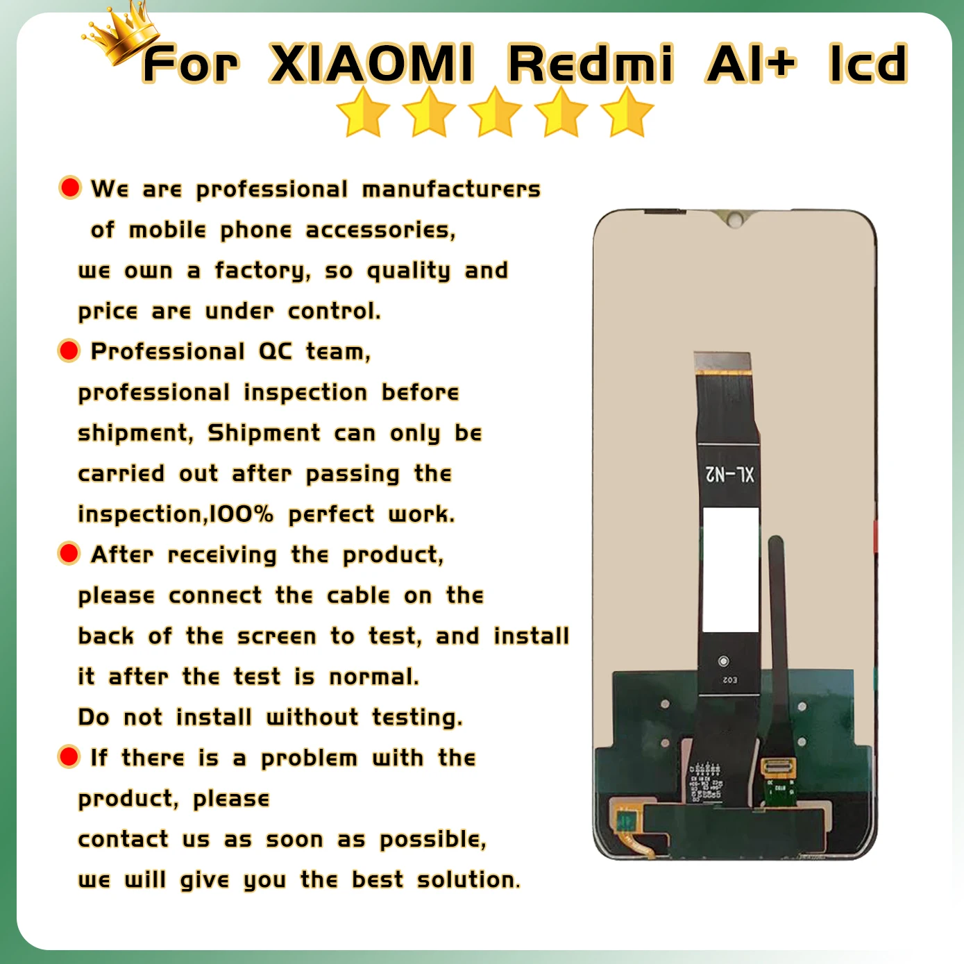 LCD Touch Screen For Xiaomi Redmi A1 A2 LCD Display For Redmi A1 Plus A2 Plus Frame LCD 23028RN4DG 220733SFG Digitizer Assembly