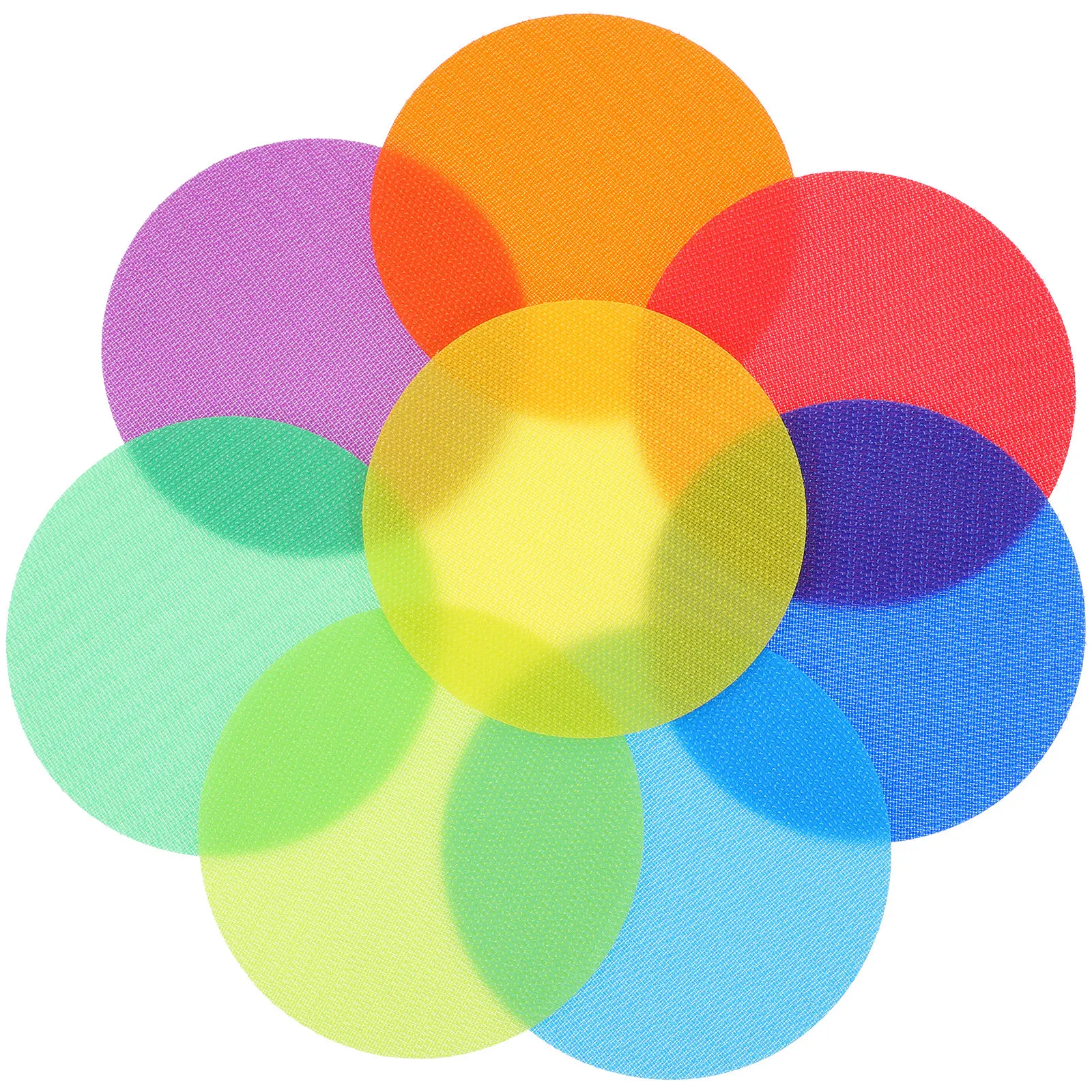 36Pcs Nylon Carpet Spot Markers Bright Color Floor Dots for Learning Zones Activities Music Game