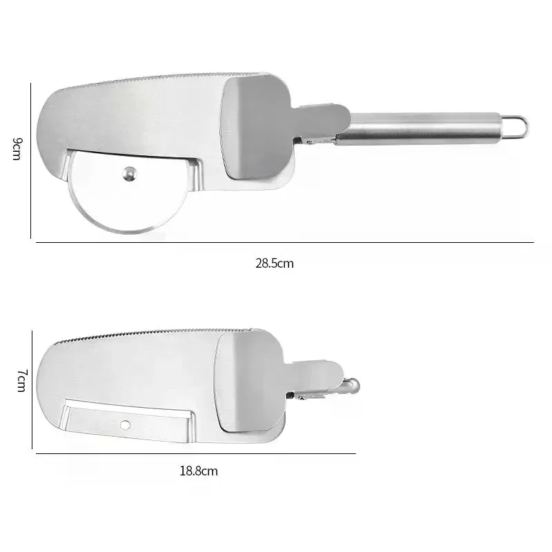 Stainless Steel Pizza Cutter Multifunctional Knife: Cake Bread Pies Pastry Dough Kitchen Baking Tools
