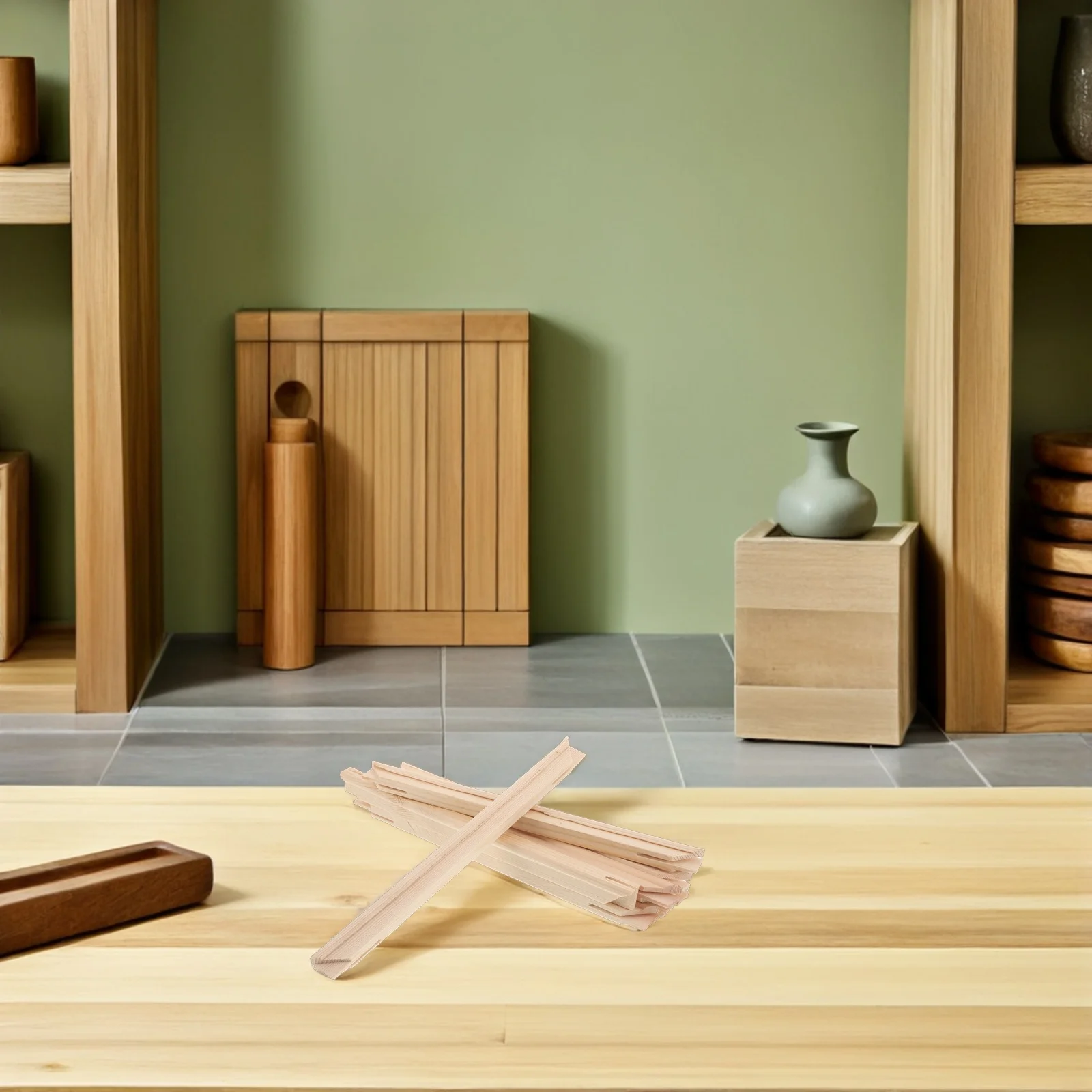 

6Pcs Solid Wood Picture Frame DIY Natural Floating Frame for Canvas Oil Painting Sturdy Backing Board Craft Wood Frames Wall Art