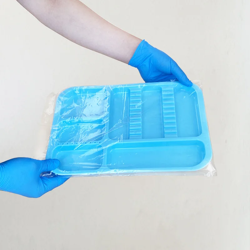 

1pc Dental Instrument Tray Oral Materials Colored Partition Tray Plastic Tray Storage Tray Dentist Placement Box