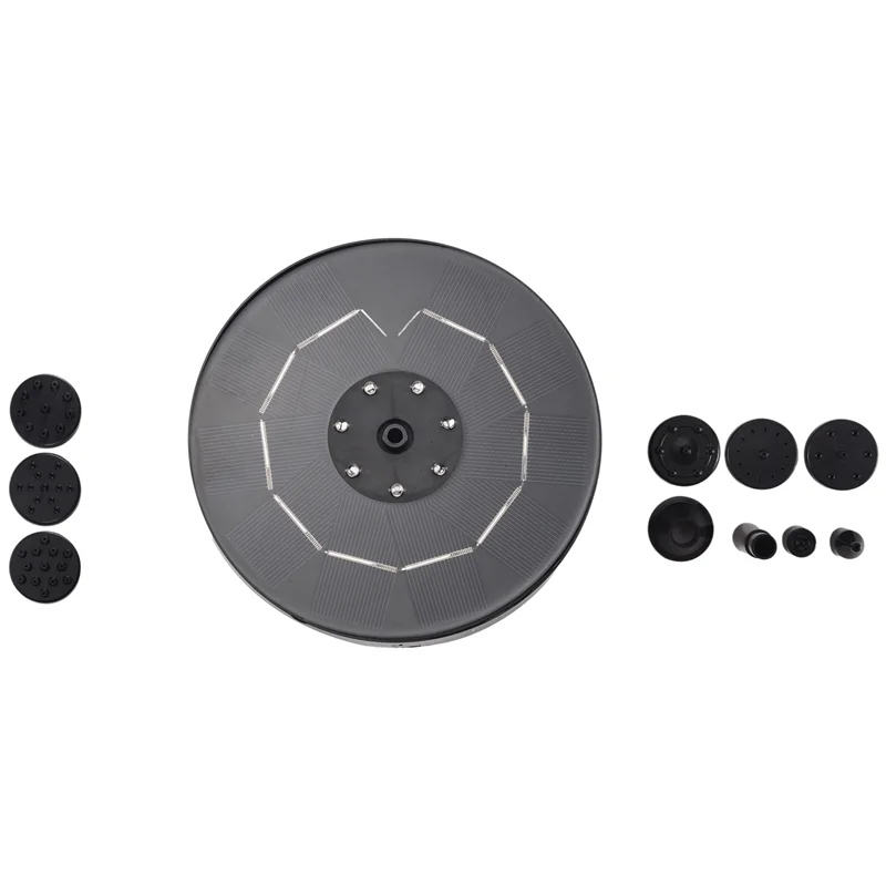 

Solar Fountain 3W Solar Powered Bird Bath Fountains With Flower, Outdoor Water Feature Solar Fountain