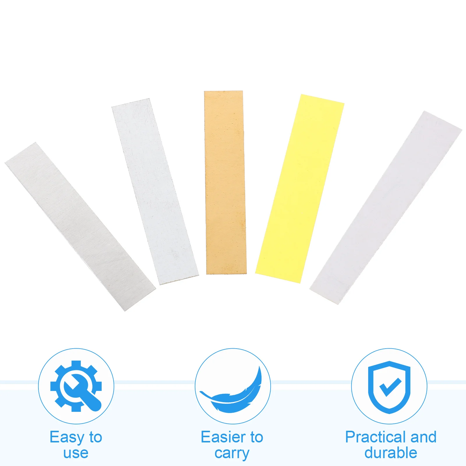 

10Pcs Small Electrode Strips for School Laboratory Experiments Durable Conductive Material Strips Strip Strip for Electroplating