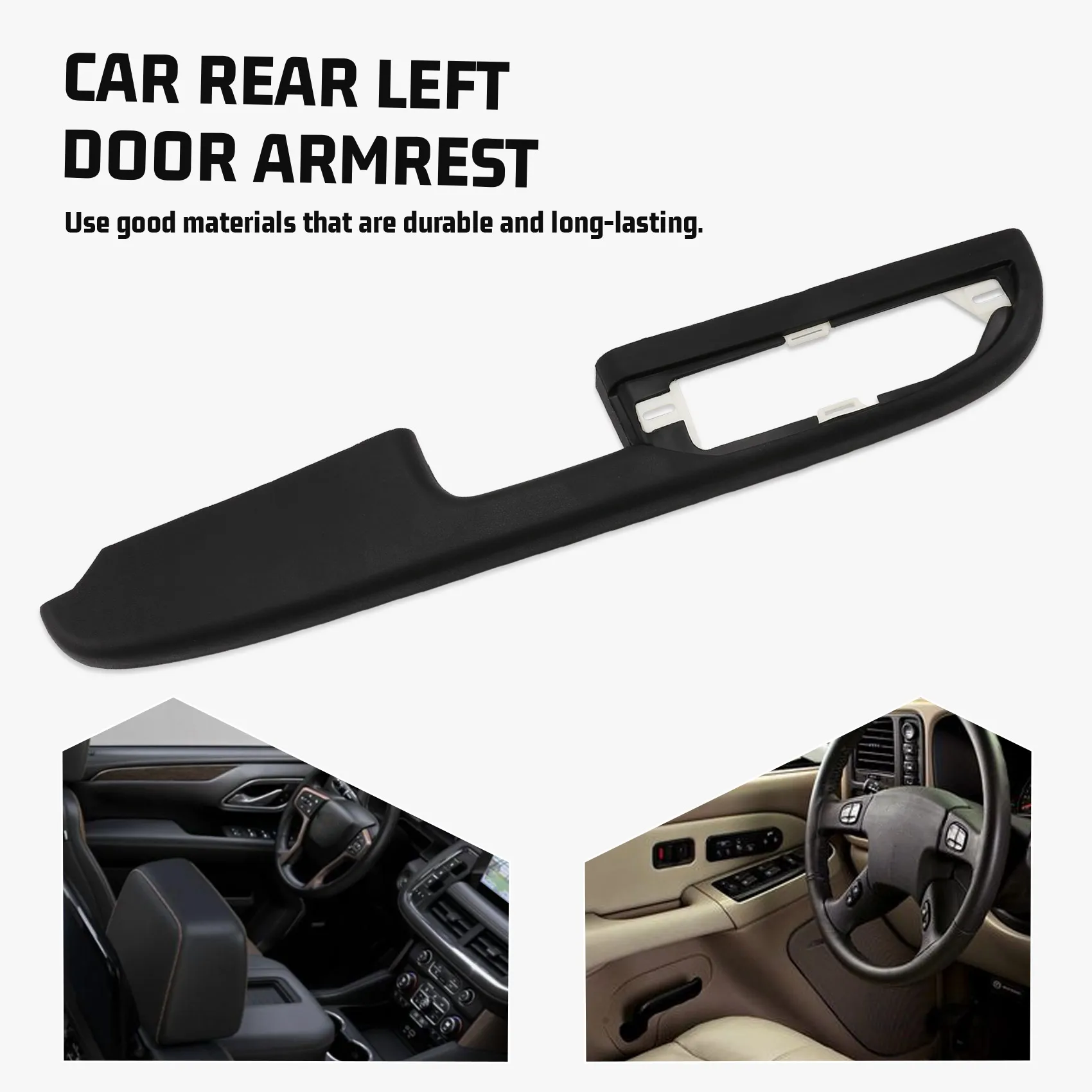 Car Front Door Armrest Panel Handle Cover For Silverado 1500 Tahoe GMC Yukon Escalade 07-09 257800114 Left