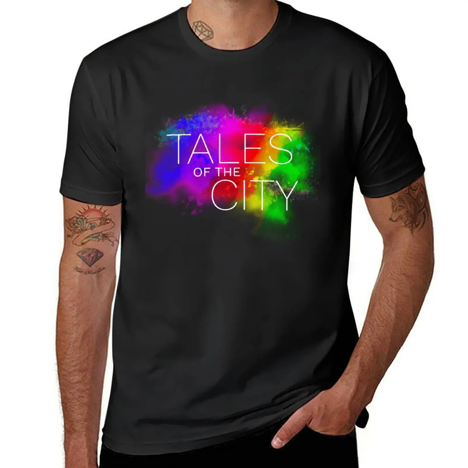 

Tales of the City Logo Rainbow Cloud Logo T-Shirt animal prinfor boys blanks Anime t-shirt men graphic t shirts