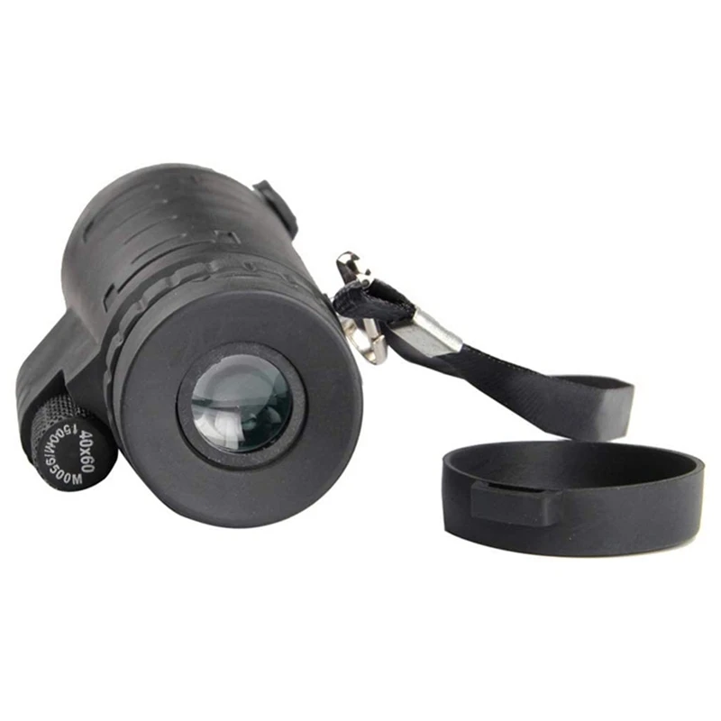 40X60 Telescope High Definition Monocular Telescope Mobile Phone Camera Telescope With Compass Phone Clip Tripod Holder