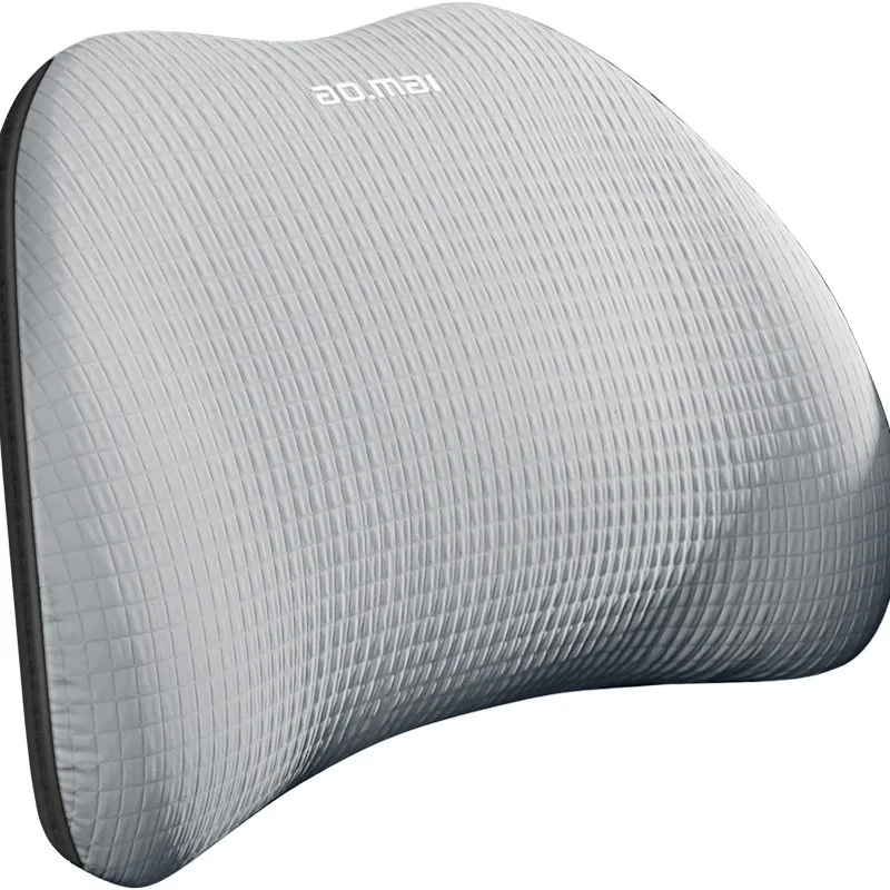 Memory Foam Car Headrest Neck Pillow and Lumbar Support Cushion Breathable Removable Cover for Driving Office Chair Hom