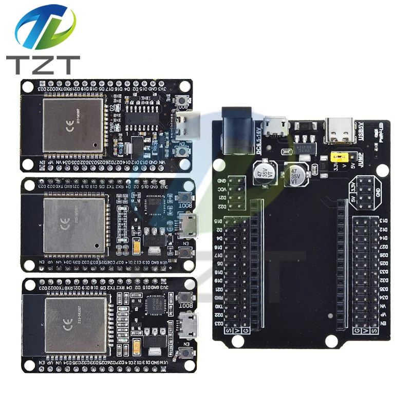 ESP32 Development Board TYPE-C USB CH340C WiFi+Bluetooth Ultra-Low Power Dual Core ESP32-DevKitC-32 ESP-WROOM-32 Expansion Board