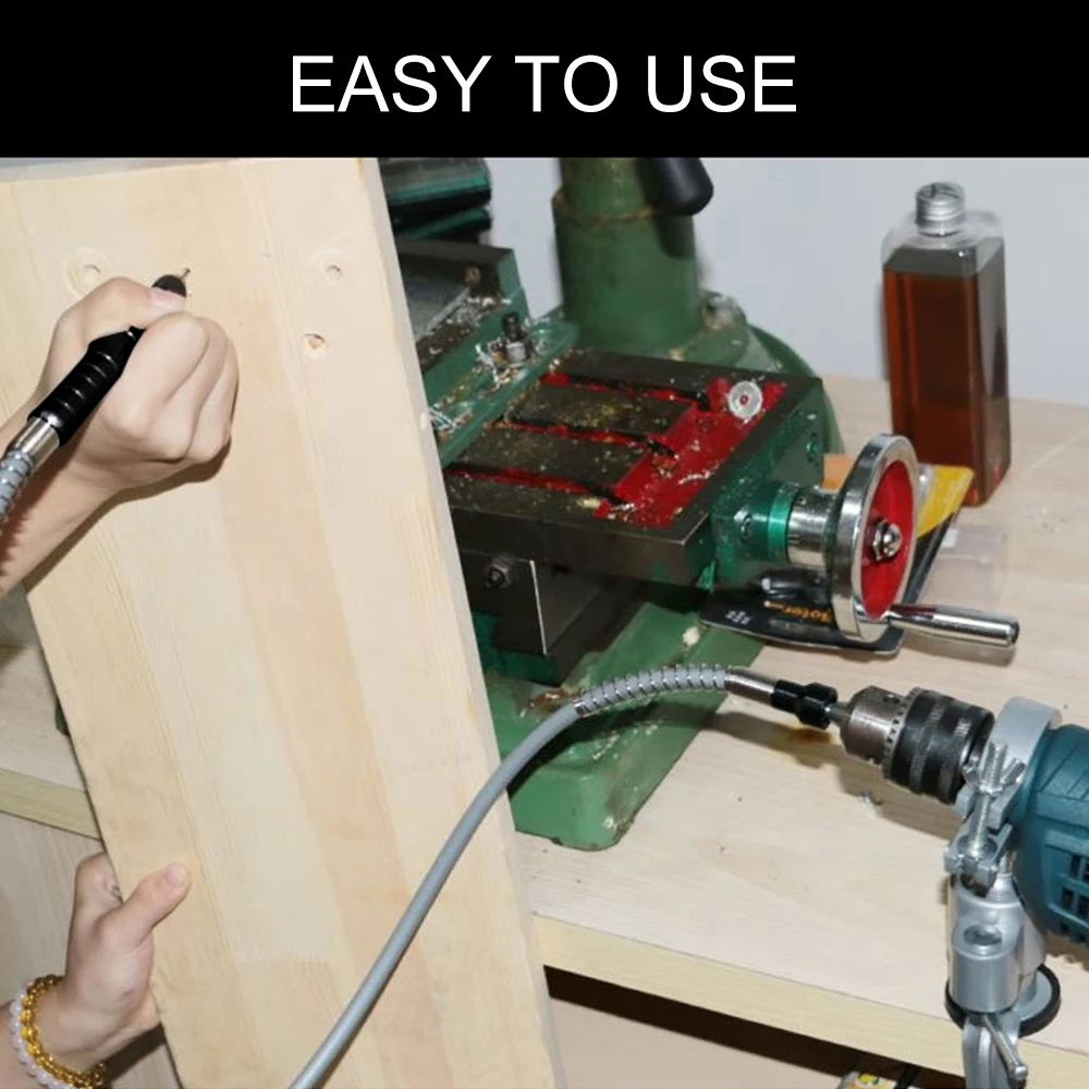 Albero flessibile per smerigliatrice Albero flessibile morbido Professione con manico per mandrino da trapano da 0,3-3,2 mm per accessori per utensili elettrici Dremel 3000