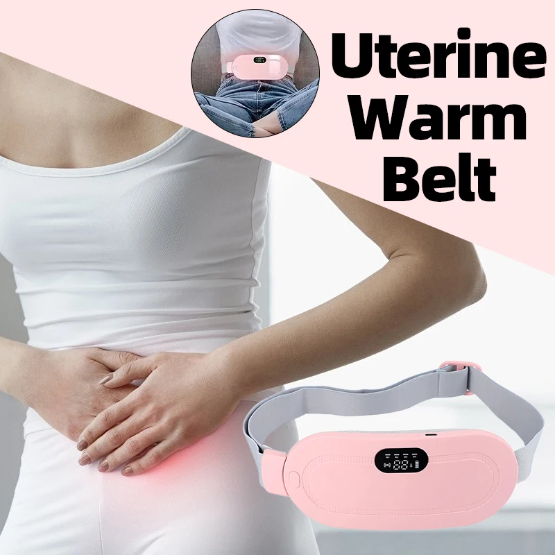 Menstrual Warm Palace Waist Belt Multifunctional Menstrual Period Cramp Massager Pad Uterine Warmer Heating Massage Device