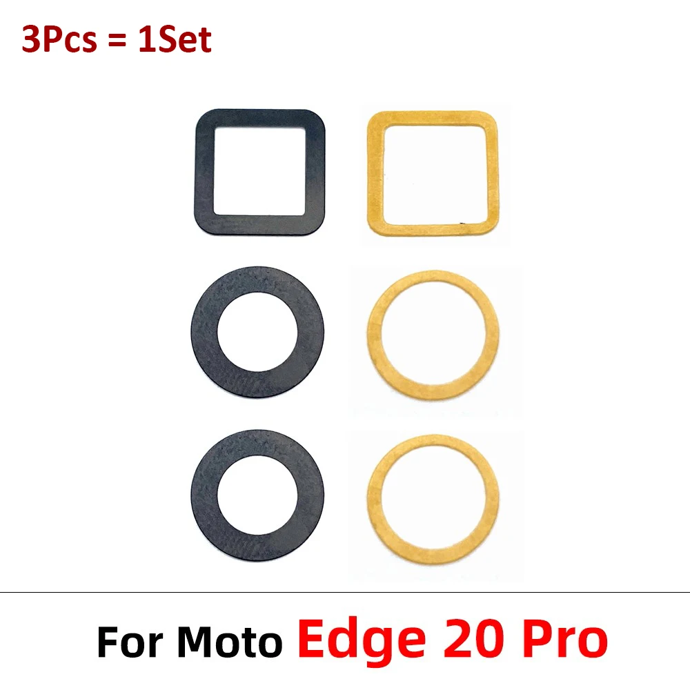 10 pz, vetro della fotocamera per Motorola Moto Edge 20 Pro Lite 30 Neo Fusion posteriore fotocamera obiettivo in vetro con adesivo colla