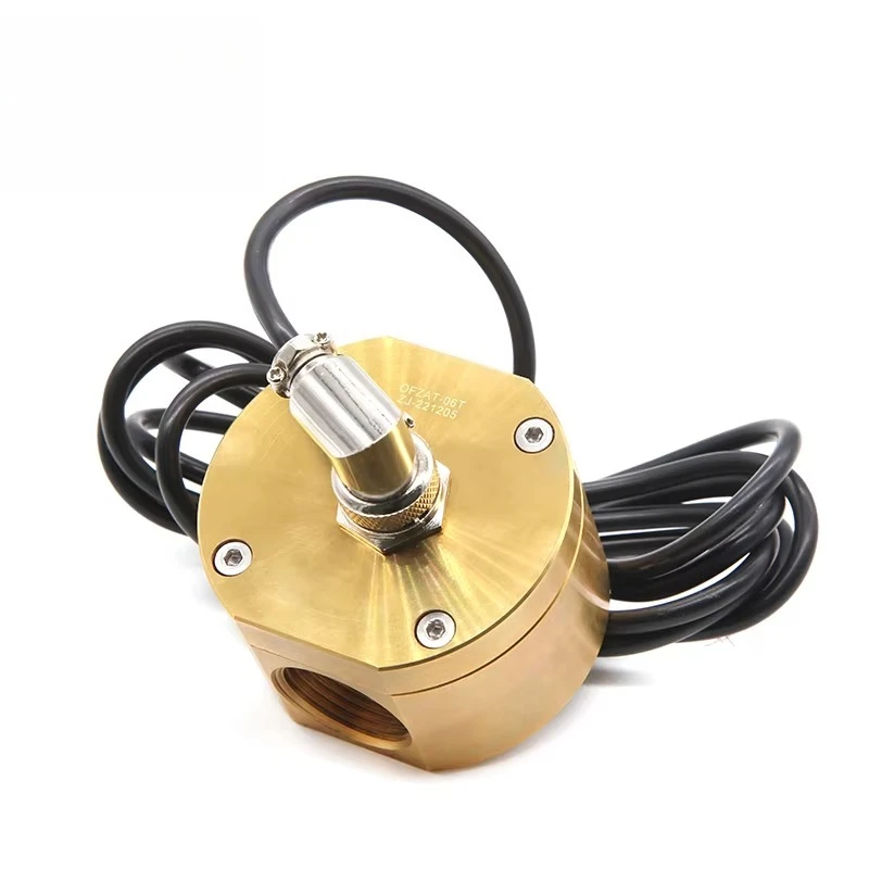 

Датчик расхода с овальными шестернями OFZAT-06T, латунь/медь, выход G3/4 дюйма, импульсный сигнал, расход 30-3000 л/ч