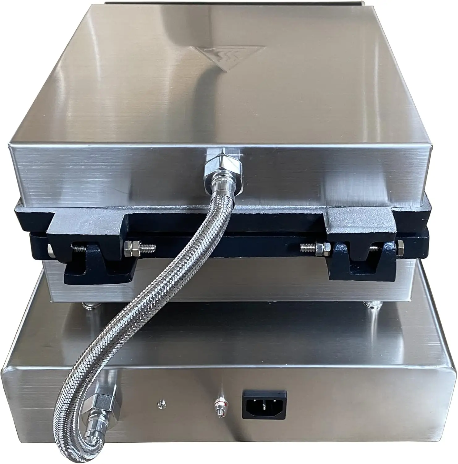 Commercial Electric Mini Round Cake Waffle Maker, Stainless Steel Body with Nonstick Coating Baker Making Machine 16 Holes 110V