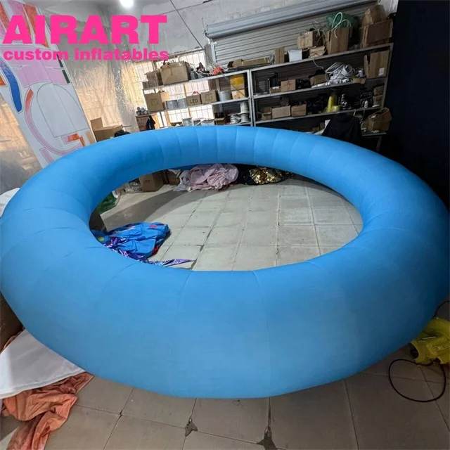

Factory Direct Sale Inflatable Blue Circle Ring Swimming Prop Balloon for Business Activity,party Prop