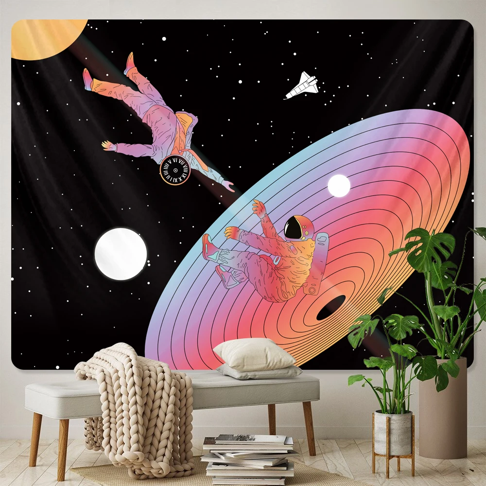 Space Astronaut Wall -mounted psychedelic scene home decoration tapestry hippie noshian bedroom wall decoration