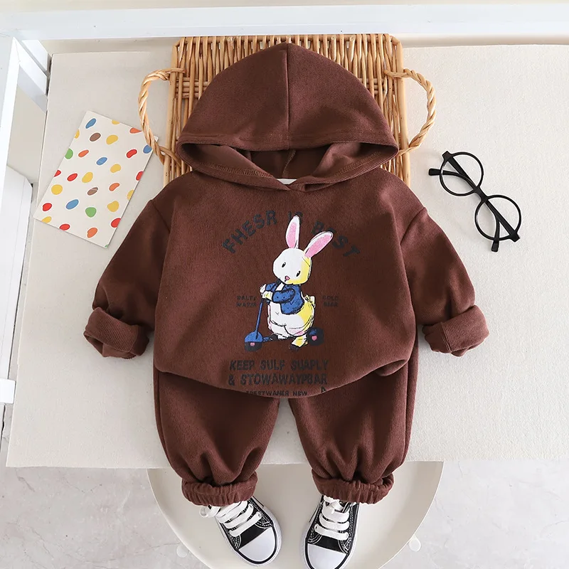 

Clothes Sets For Boys Spring Autumn Children Cotton Hoodies Coats Pants 2pcs Tracksuits Girls Sports Suit Kids Outfits 5 Years