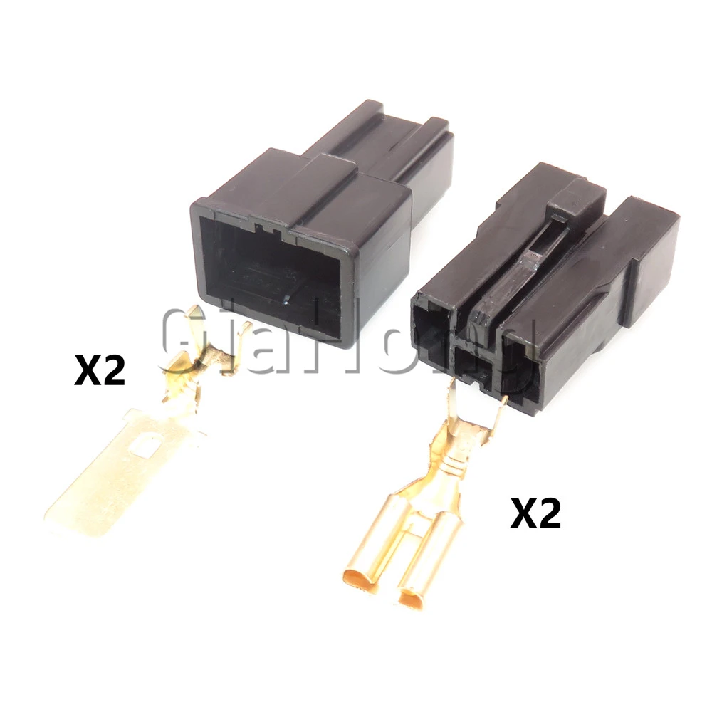 1 Set 2 Ways Starter Auto Parts Car Large Current High Power Map Sensor Unsealed Connector Automotive Wiring Terminal Socket