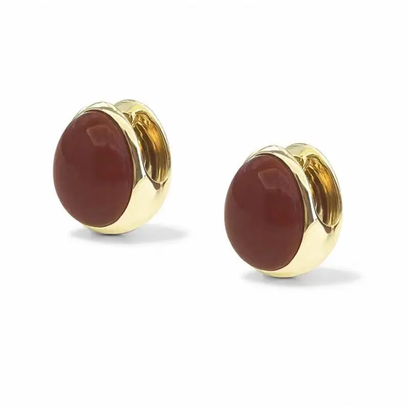 Withered Natural Stone Earrings Vintage Versatile Earrings Natural Stone Earrings For Women