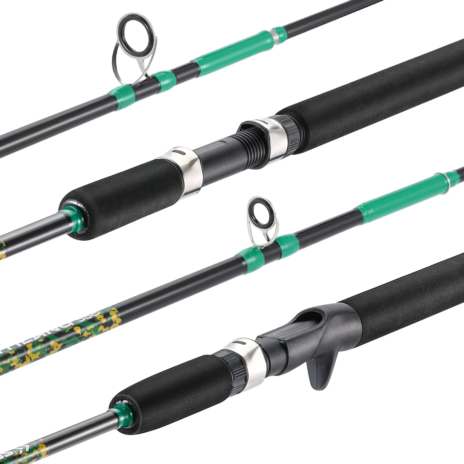 

Sougayilang удочка для приманки, 2 секции, удочка из углеродного волокна, 1,65 м, спиннинговая удочка, ручка из ЭВА, окунь, пресноводная Pesca