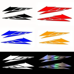 1 Pair Motorcycle Tail Box Decals Motorcycle Decorative Sticker Reflective Anti Scratch Waterproof Stickers Motorbike Ornament