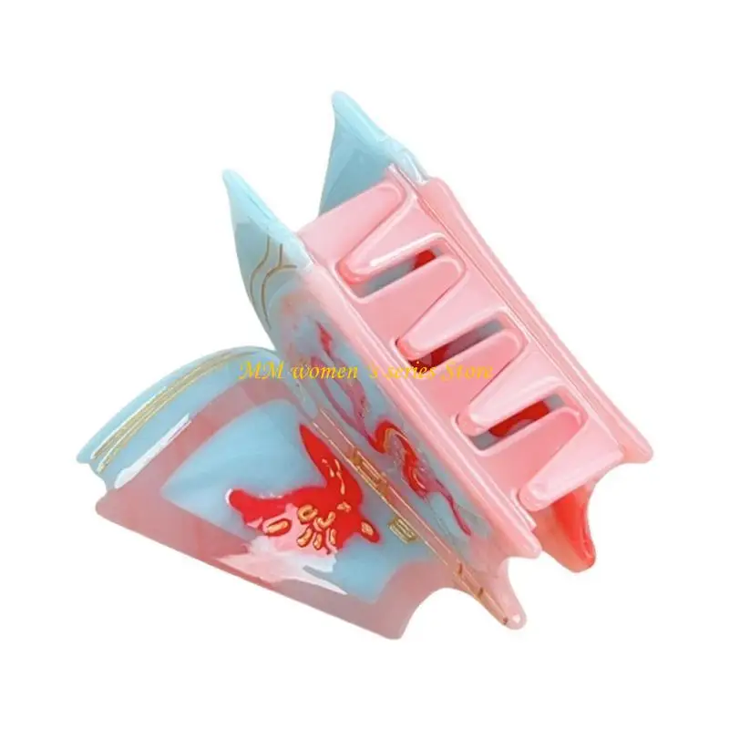 

Q39C Unique Acetate Hair Clip Fashionable Women Hairpin Lovely Book Hairclip