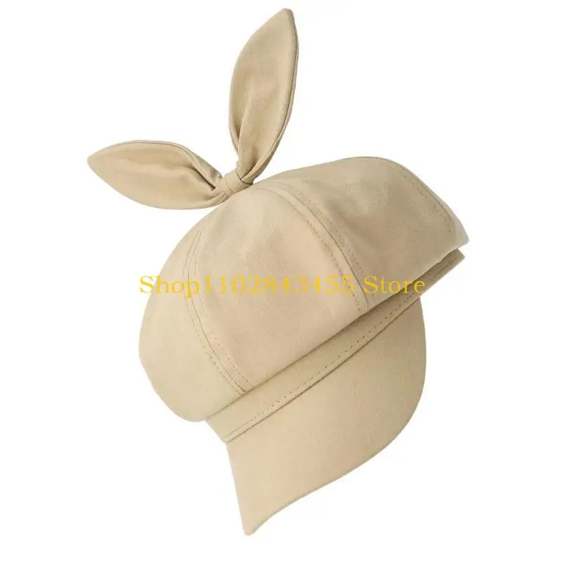 Chapeau peintre pour filles 49MC, béret français, chapeau avec oreilles lapin, pour photographie vacances