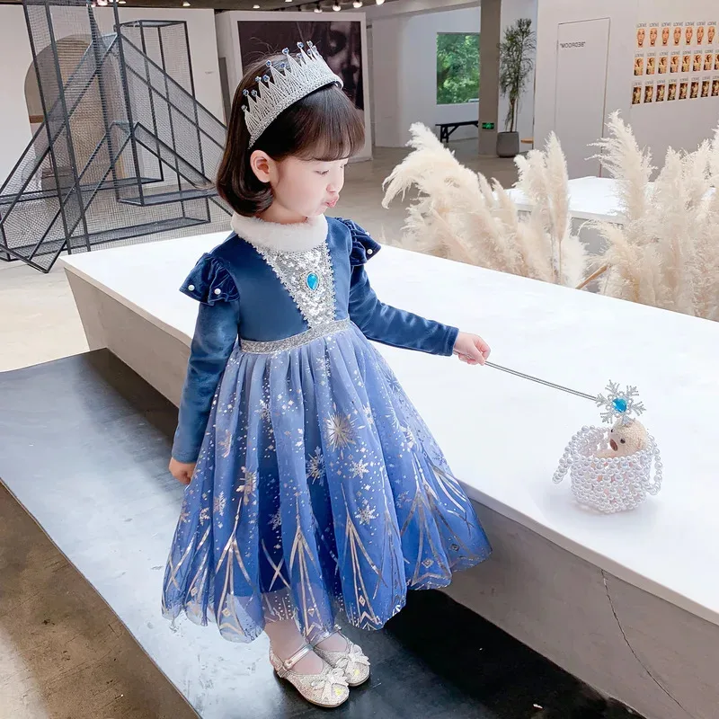 Robe de princesse pour filles, Costume de princesse de fête Cosplay d'halloween pour enfants, déguisement de noël pour enfants