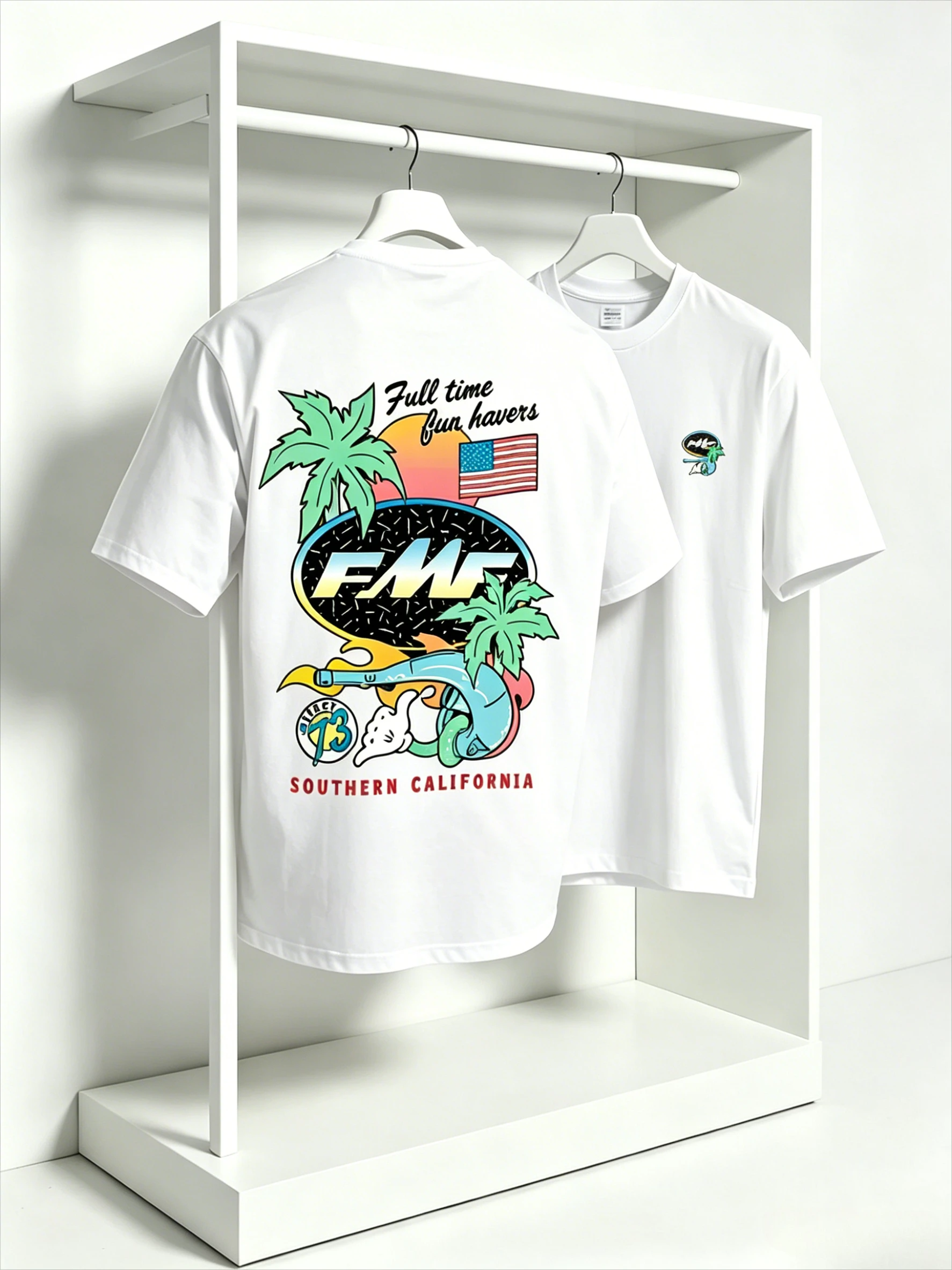 FMF Motocross T-Shirt Men Ride Bad Fast Dirt Bike Racing Graphic Tee 100% Cotton Casual Short Sleeve White 2026 New