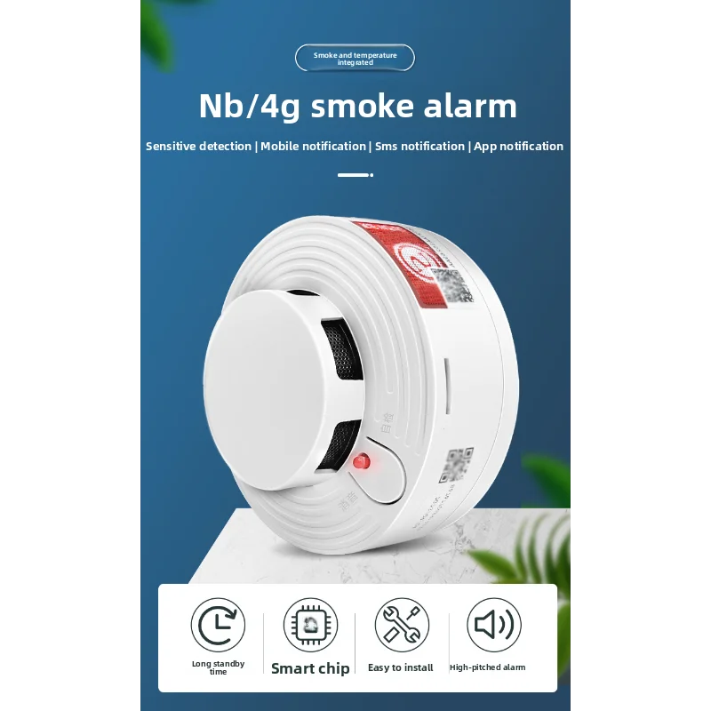 Allarme fumo Fuoco Fuoco speciale Rilevatore di fumo indipendente con rete wireless intelligente 4G