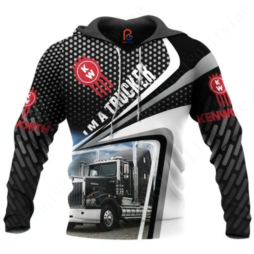 

Kenworth Hoodies For Men Women Harajuku Sweatshirt Top Casual 3D Printing Zip Hoodies Unisex Clothing Anime Essentials Pullover