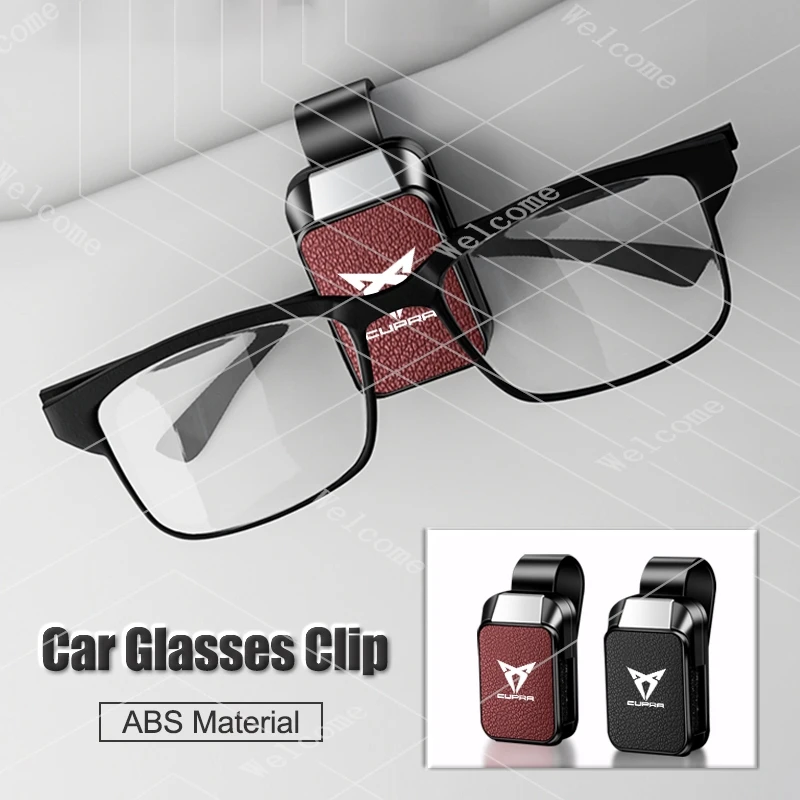 Car Sun Visor Glasses Clips Magnetic Glasses Storage Accessories For Cupra Raval Born Leon Formentor Ateca Terramar valve core
