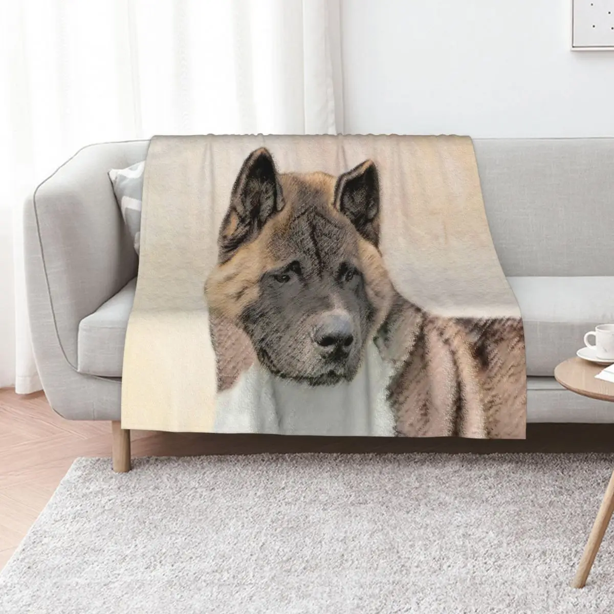 Akita Throw Blanket for winter Flannel Summer Beddings manga decorative Luxury Designer Blankets