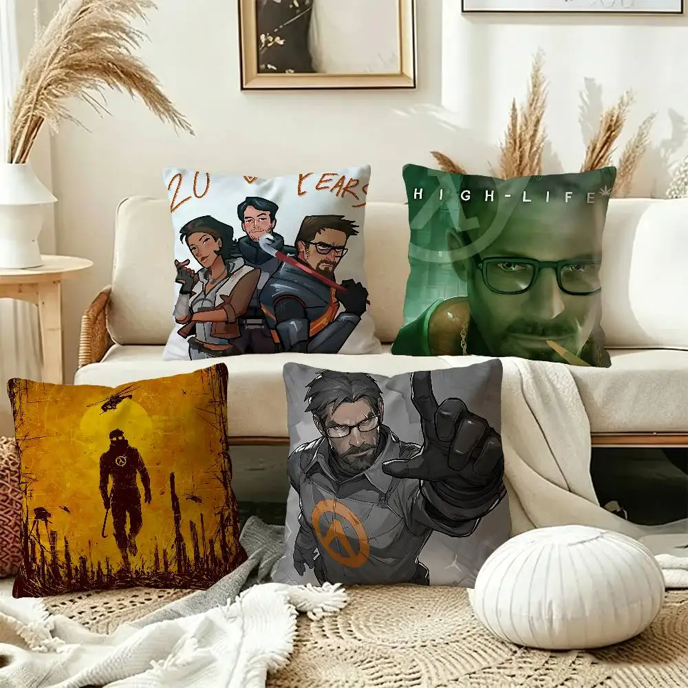 Game Half Life Maple Design Cushion Cover Happy Autumn Harvest decor Holiday Decorati Pillow Cover