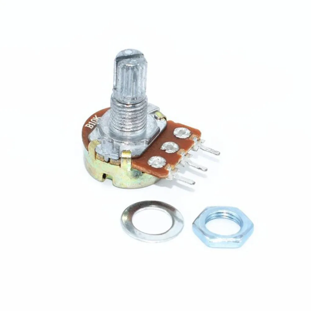 

Audio Potentiometers Full Size Long Knurled Split Shaft Coarse Knobs Volume Tone Adjustable Guitar Amp B10k Electric